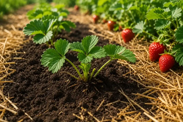 # Quand planter les fraises Gariguettes : automne ou printemps ? La meilleure période pour planter les fraises Gariguettes est l'automne, entre mi-août et fin octobre. Une plantation automnale permet au fraisier de s'enraciner profondément avant l'hiver et de fleurir dès le printemps suivant pour une récolte précoce. Une plantation de printemps reste possible, idéalement en mars-avril hors gel, mais retarde d'un an la première vraie récolte. Le choix de la période impacte directement la productivité la saison suivante. ## Gariguette : une variété non remontante à plantation soignée Avant de définir le calendrier, il est important de comprendre la nature de la variété. Le fraisier Gariguette est une **variété non remontante** : contrairement aux fraisiers remontants qui fructifient en plusieurs vagues de mai à octobre, la Gariguette ne produit qu'une seule fois par an, en une période concentrée allant généralement d'avril à juin selon les régions et les conditions climatiques. Cette caractéristique impose d'optimiser chaque paramètre — dont la date de plantation — pour ne pas manquer l'unique fenêtre de production annuelle. Un fraisier Gariguette mal implanté ou planté trop tard produit peu ou pas la première année. La Gariguette est réputée pour ses fruits allongés, très parfumés et légèrement acidulés, qui en font l'une des fraises les plus appréciées des consommateurs français. Elle est sensible aux maladies fongiques (botrytis, oïdium) et préfère une exposition ensoleillée avec une bonne circulation d'air. ## Plantation automne vs printemps : avantages et limites 🍓 | Période | Avantages | Limites | Résultat attendu | |---|---|---|---| | Mi-août à fin octobre | Enracinement long avant hiver, floraison dès printemps suivant, meilleure vigueur | Risque de gel si plantation trop tardive | Pleine récolte dès la 1re année | | Mars à avril | Pas de risque de gel, plants facilement disponibles | Récolte réduite ou nulle la 1re année | Pleine récolte à partir de la 2e année | **L'automne, période idéale.** Planté entre mi-août et mi-octobre, le fraisier Gariguette dispose de 6 à 10 semaines pour développer un système racinaire solide avant les premières gelées. Au printemps suivant, il repart avec vigueur, fleurit tôt et produit pleinement. C'est la méthode privilégiée par les maraîchers professionnels et les jardiniers expérimentés. La limite de la plantation automnale est la fenêtre d'installation : il ne faut pas planter trop tard (après fin octobre dans les régions froides) car les jeunes plants fraîchement repiqués supportent mal les gelées avant d'être bien établis. **Le printemps, une alternative valable mais moins productive.** Une plantation de printemps en mars-avril sur sol hors gel est tout à fait possible avec des plants en godet ou des plants frigo (plants dormants conservés en chambre froide). Cependant, la première saison de fructification sera maigre : la plante consacre ses énergies à l'enracinement et à l'installation. La vraie récolte arrive surtout à partir de la deuxième année. Exception : les plants frigo plantés entre avril et mai peuvent donner une petite récolte dès l'été de la même année, mais cette production reste inférieure à celle d'un plant bien établi depuis l'automne. ## Quand exactement planter les fraisiers Gariguettes selon la région La date optimale varie selon le climat local. **Régions sud (PACA, Occitanie, Nouvelle-Aquitaine côtière).** La plantation automnale peut s'étaler jusqu'à fin novembre, les hivers étant doux. Les plants ont davantage de temps pour s'installer. La récolte démarre souvent dès avril. **Régions centre et façade atlantique.** Planter idéalement de mi-août à mi-octobre. Les gelées arrivent généralement entre novembre et décembre, laissant suffisamment de temps aux racines pour se développer. **Régions nord, est et altitude.** Privilégier une plantation précoce, avant la mi-septembre, pour sécuriser l'enracinement avant les premières gelées. Ou opter pour une plantation de printemps dès que le sol dépasse 10 °C, hors gel (mars-avril). En cas de plantation automnale tardive dans des régions froides, pailler immédiatement et copieusement pour protéger les racines du gel. ## Choisir le bon emplacement et préparer le sol Le fraisier Gariguette est exigeant sur la qualité du sol et l'exposition. Préparer le terrain avant la plantation est aussi important que la date d'implantation. **Exposition ensoleillée obligatoire.** La Gariguette réclame un minimum de 6 heures de soleil direct par jour. Une exposition ensoleillée accélère la maturation, concentre les arômes et réduit les risques de maladies fongiques liées à l'humidité. À l'ombre, la fructification est faible et les fruits manquent de sucre. **Sol riche et drainé.** La fraise Gariguette prospère dans un sol riche en humus, léger et bien drainé. Elle ne supporte pas l'eau stagnante autour des racines, qui provoque des pourritures. Si le sol est lourd ou argileux, incorporer du compost mûr et du sable grossier avant la plantation pour l'alléger et améliorer le drainage. **Préparation du sol.** Deux à trois semaines avant la plantation, travailler le sol sur 25 à 30 cm de profondeur. Incorporer 3 à 5 kg de compost mature par mètre carré. Éliminer soigneusement les racines de mauvaises herbes vivaces (chiendent, liseron) qui concurrenceraient les jeunes plants. Laisser le sol se tasser légèrement avant de planter. **Rotation des cultures.** Ne pas planter les fraisiers à un emplacement ayant accueilli des fraisiers, des pommes de terre, des tomates ou des aubergines au cours des 3 à 4 années précédentes, pour éviter les maladies du sol communes à ces espèces. ## Technique de plantation du fraisier Gariguette pas à pas Une fois la période et l'emplacement choisis, la technique de plantation détermine la reprise et la vigueur future des plants. **Distance de plantation entre fraisiers.** Espacer les plants de 25 à 30 cm sur le rang et prévoir 40 à 50 cm entre les rangs. Cette distance de plantation fraisiers garantit une bonne circulation d'air (qui limite les maladies) et laisse suffisamment d'espace pour les stolons et l'entretien. En plantation densifiée sur une seule ligne (pots, jardinières, bacs), un espacement de 20 à 25 cm peut suffire. **Le placement du collet : la règle absolue.** Le collet du fraisier est la jonction entre les racines et les feuilles — la zone légèrement renflée à la base des feuilles. Il doit être positionné exactement au niveau du sol, ni enterré ni surélevé. - Collet enterré → pourriture quasi certaine, mort du plant en quelques semaines. - Collet trop haut → racines exposées à l'air, dessiccation, dépérissement rapide. Creuser un trou suffisamment large pour étaler les racines à plat sans les courber. Rembourrer, tasser légèrement autour du plant avec les doigts pour éliminer les poches d'air, et vérifier que le collet est bien à fleur de terre. **Arrosage à la plantation.** Arroser copieusement après la plantation, même sur sol humide, pour plaquer le substrat contre les racines. Ne pas laisser le sol se dessécher durant les 2 à 3 premières semaines suivant la mise en place. ## Paillage des fraisiers : indispensable dès la plantation Le paillage fraisiers est une étape à ne pas négliger, quelle que soit la saison de plantation. **Rôles du paillis.** En automne, il protège les racines du gel et maintient une température du sol plus stable. Au printemps, il conserve l'humidité, limite les adventices et, surtout, maintient les fruits hors de contact avec le sol (ce qui évite les pourritures et les taches de terre sur les fraises). **Matériaux recommandés.** La paille de céréales (blé, orge) est le paillage traditionnel des fraisiers — c'est d'ailleurs l'origine du mot "fraise" selon certains, et du terme anglais "strawberry". Le film de paillage plastique noir ou le voile tissé sont aussi efficaces pour limiter les adventices et réchauffer le sol. Poser le paillis après la plantation, en laissant dégagé le collet du fraisier. Une couche de 5 à 8 cm de paille suffit. ## Planter les Gariguettes au bon moment pour réussir la récolte La plantation automne en août-octobre reste la stratégie gagnante pour obtenir une fraise Gariguette en pleine production dès le printemps suivant. Le succès repose sur trois piliers : la date d'installation avant les gelées, un sol riche et drainé bien préparé, et un positionnement rigoureux du collet du fraisier exactement au niveau du sol. La variété non remontante qu'est la Gariguette ne laisse pas de seconde chance dans l'année — chaque geste compte pour garantir l'unique vague de récolte annuelle, généralement concentrée entre avril et juin.